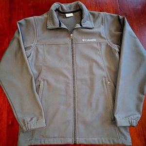 Columbia men's softshell jacket, size small, dark gray